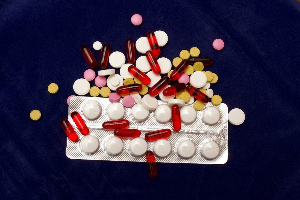 a range of tablets and antibiotics